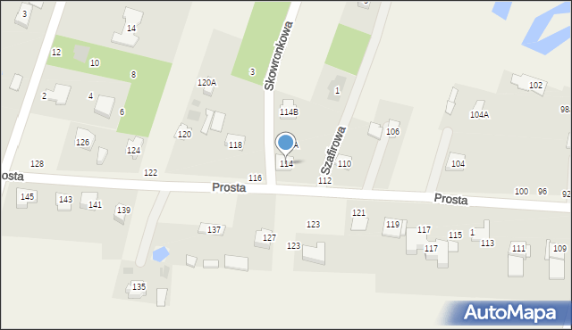 Dobrzyń, Prosta, 114, mapa Dobrzyń