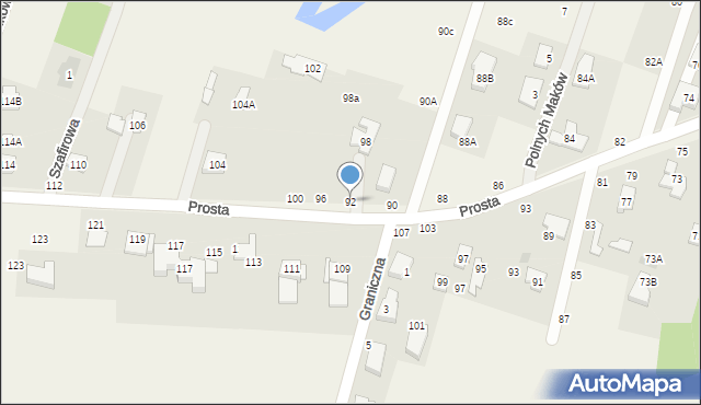 Dobrzyń, Prosta, 92, mapa Dobrzyń