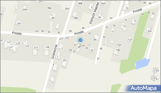 Dobrzyń, Prosta, 95, mapa Dobrzyń