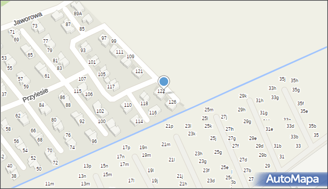 Domaszczyn, Przylesie, 124, mapa Domaszczyn