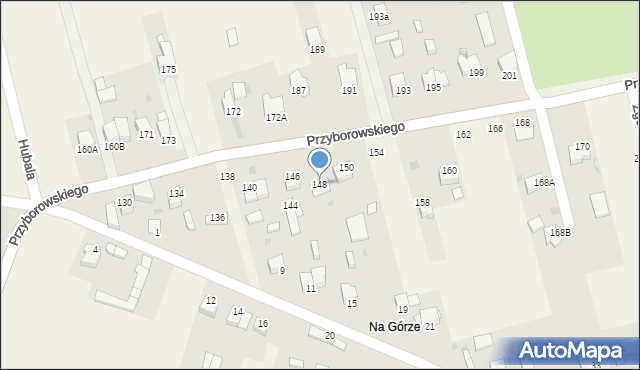 Domaszowice, Przyborowskiego Walerego, 148, mapa Domaszowice