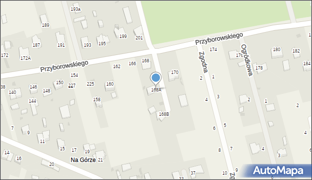 Domaszowice, Przyborowskiego Walerego, 229A, mapa Domaszowice