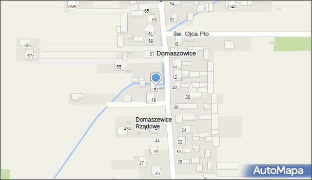 Domaszowice, Przyborowskiego Walerego, 51, mapa Domaszowice