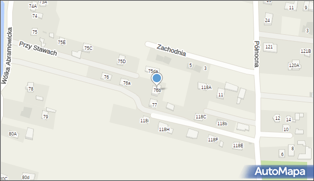 Dominów, Przy Stawach, 8, mapa Dominów