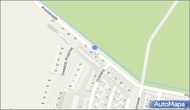 Dopiewiec, Promenada, 65, mapa Dopiewiec