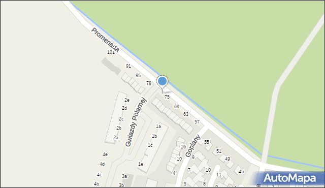 Dopiewiec, Promenada, 77, mapa Dopiewiec