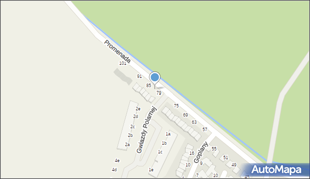 Dopiewiec, Promenada, 81, mapa Dopiewiec