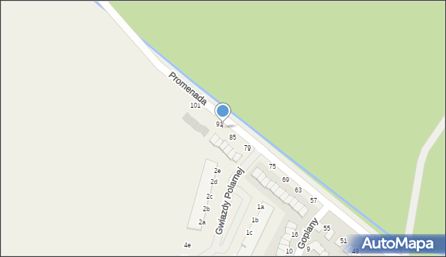 Dopiewiec, Promenada, 89, mapa Dopiewiec