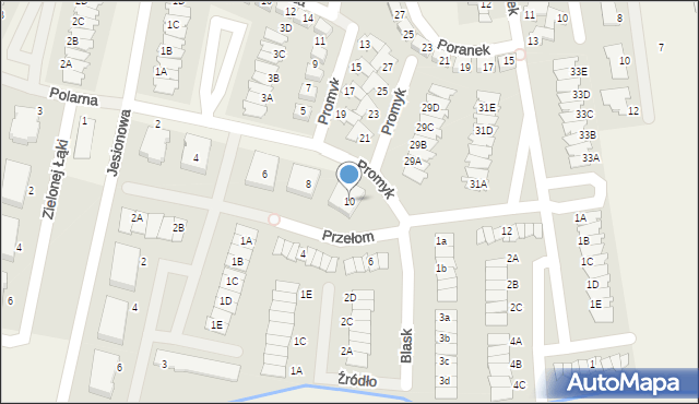 Dopiewiec, Promyk, 10, mapa Dopiewiec