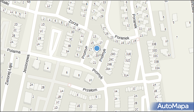 Dopiewiec, Promyk, 23, mapa Dopiewiec