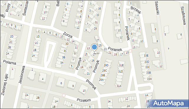 Dopiewiec, Promyk, 27, mapa Dopiewiec