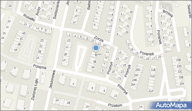 Dopiewiec, Promyk, 3C, mapa Dopiewiec