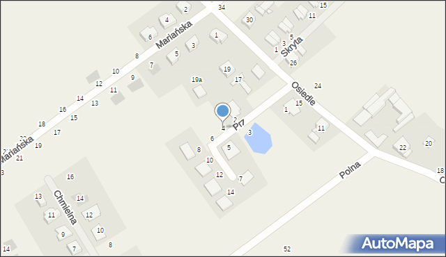 Dopiewiec, Przy Stawie, 4, mapa Dopiewiec