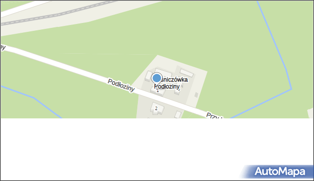 Dopiewo, Przy Leśniczówce, 1, mapa Dopiewo