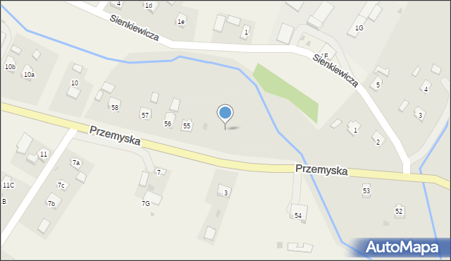 Dubiecko, Przemyska, 55a, mapa Dubiecko