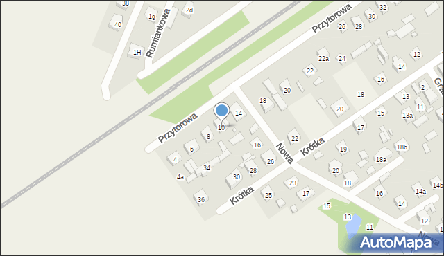 Duczki, Przytorowa, 10, mapa Duczki