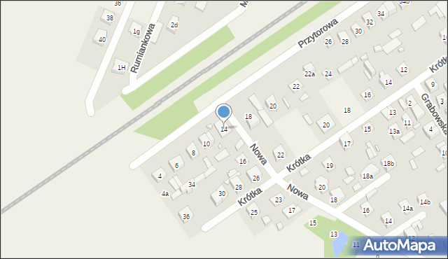 Duczki, Przytorowa, 14, mapa Duczki