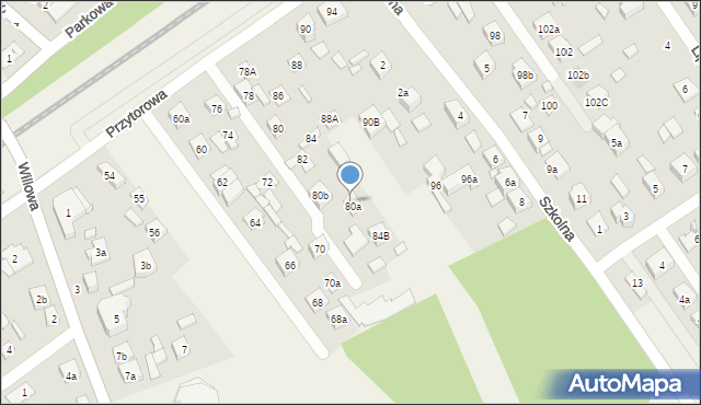 Duczki, Przytorowa, 84a, mapa Duczki