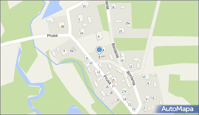 Dyszów, Prusa Bolesława, 9, mapa Dyszów