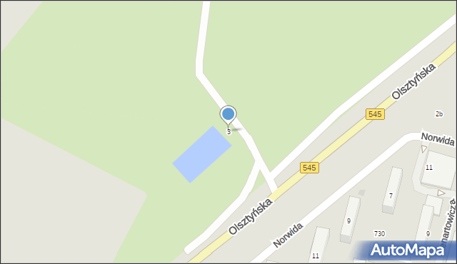 Działdowo, Przemysłowa, 3, mapa Działdowo