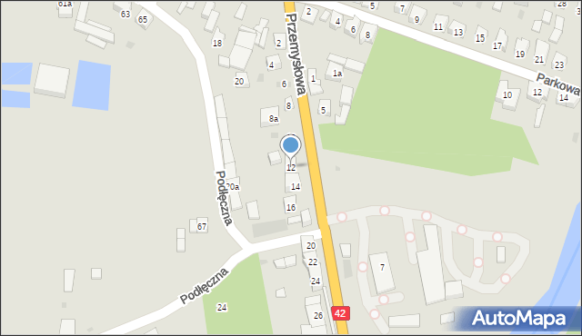 Działoszyn, Przemysłowa, 12, mapa Działoszyn