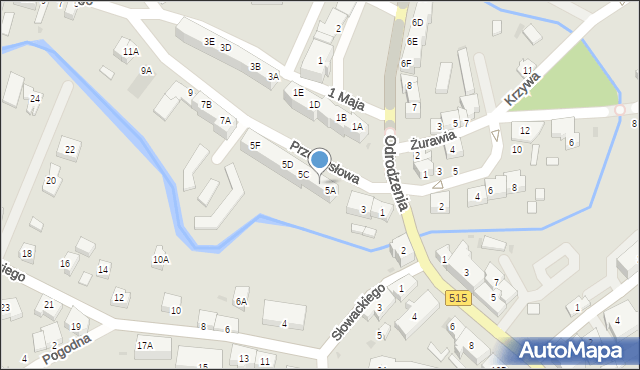 Dzierzgoń, Przemysłowa, 5B, mapa Dzierzgoń