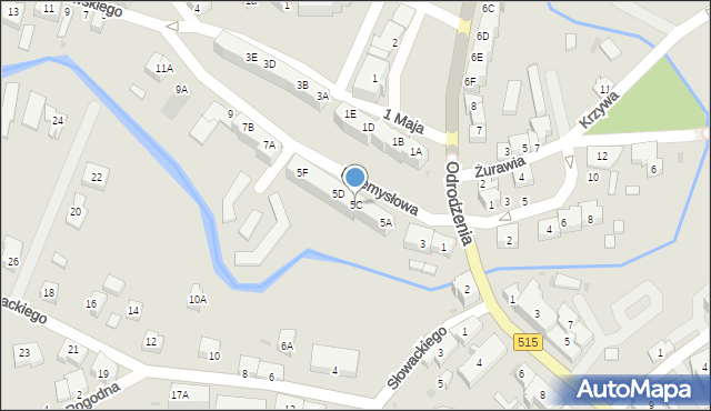 Dzierzgoń, Przemysłowa, 5C, mapa Dzierzgoń