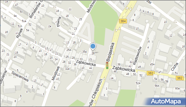 Dzierżoniów, Przedmieście, 19, mapa Dzierżoniów