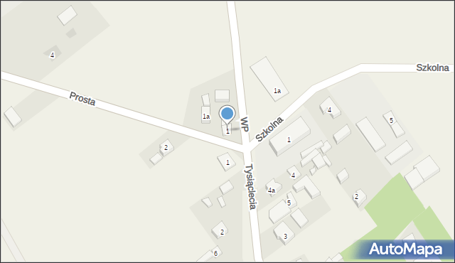 Dzietrzkowice, Prosta, 1, mapa Dzietrzkowice