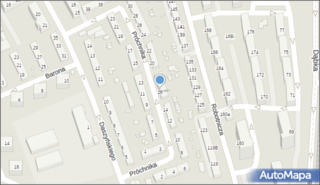 Elbląg, Próchnika Adama, 16, mapa Elbląga
