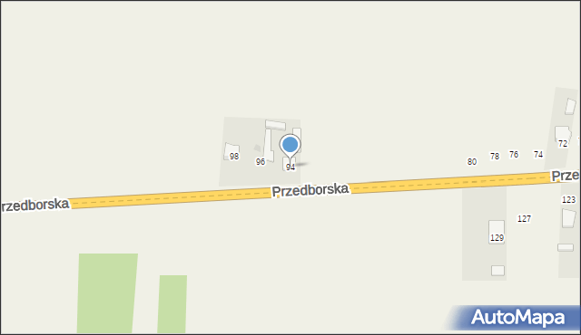 Fałków, Przedborska, 94, mapa Fałków