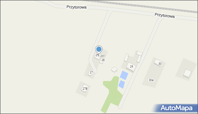 Fasty, Przytorowa, 27A, mapa Fasty