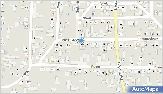 Frampol, Przemysłowa, 44a, mapa Frampol