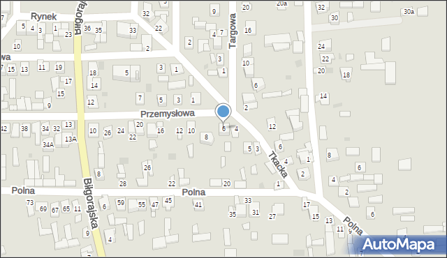 Frampol, Przemysłowa, 6, mapa Frampol