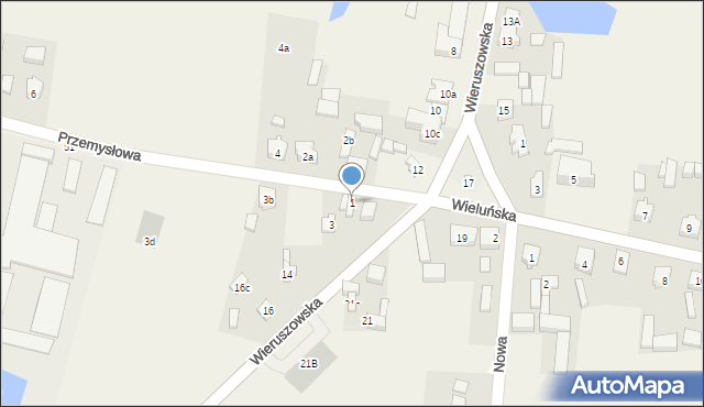 Galewice, Przemysłowa, 1, mapa Galewice