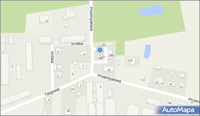 Galewice, Przemysłowa, 18A, mapa Galewice