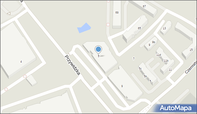 Gdańsk, Przywidzka, 7, mapa Gdańska