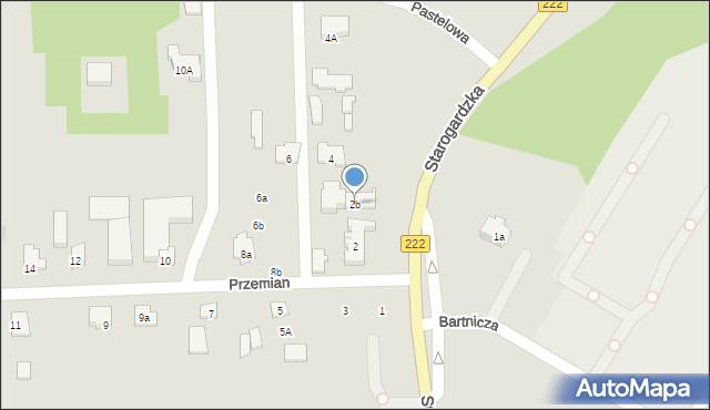 Gdańsk, Przemian, 2b, mapa Gdańska