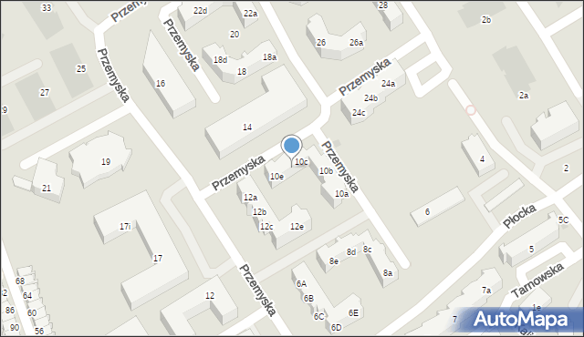 Gdańsk, Przemyska, 10d, mapa Gdańska