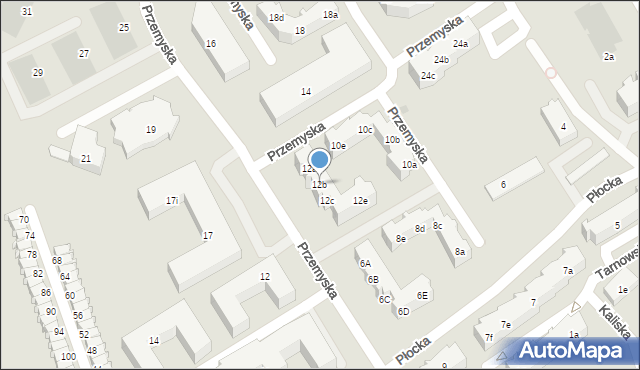 Gdańsk, Przemyska, 12b, mapa Gdańska