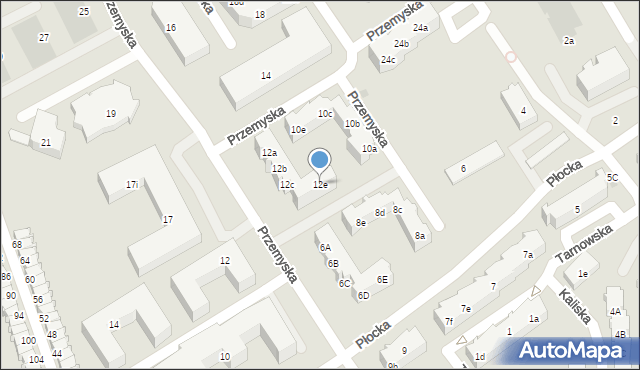Gdańsk, Przemyska, 12e, mapa Gdańska