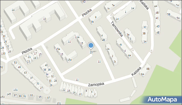 Gdańsk, Przemyska, 13, mapa Gdańska