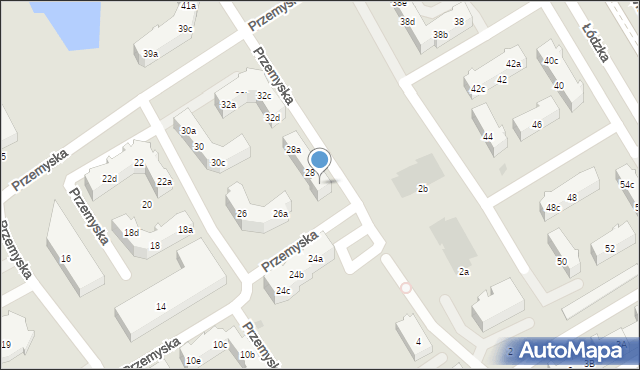 Gdańsk, Przemyska, 28c, mapa Gdańska