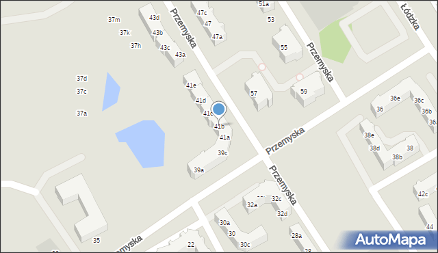 Gdańsk, Przemyska, 41b, mapa Gdańska