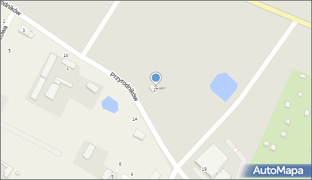 Gdańsk, Przyrodników, 17, mapa Gdańska