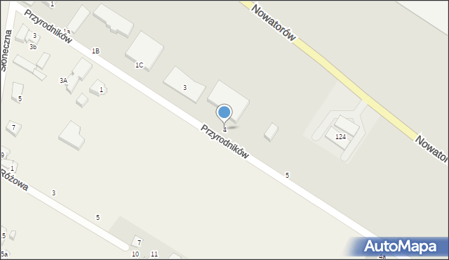 Gdańsk, Przyrodników, 4, mapa Gdańska