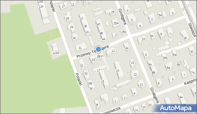 Gdańsk, Przerwy-Tetmajera Kazimierza, 18, mapa Gdańska