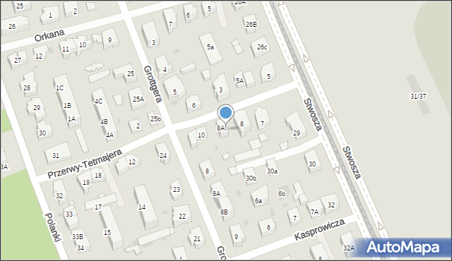 Gdańsk, Przerwy-Tetmajera Kazimierza, 9, mapa Gdańska