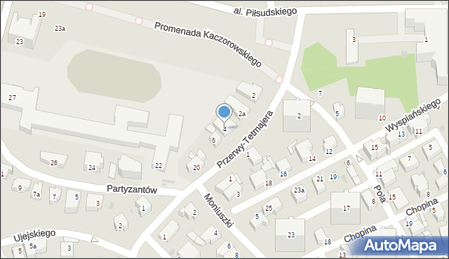 Gdynia, Przerwy-Tetmajera Kazimierza, 4, mapa Gdyni