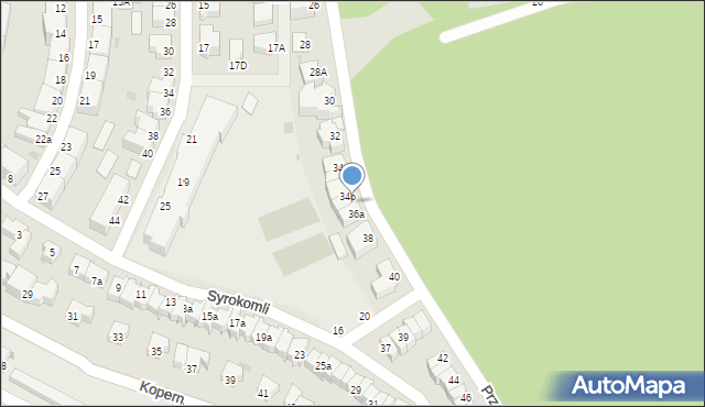 Gdynia, Przerwy-Tetmajera Kazimierza, 36, mapa Gdyni